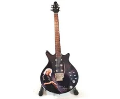 Indominiguitars Mini gitara „Queen“ stiliaus – Brian May, rankų darbo mahagonas, kolekcinė