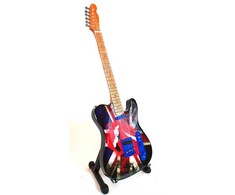 Deco Gifts Kolekcinė mini gitara iš raudonmedžio – Rolling Stones, Keith Richards