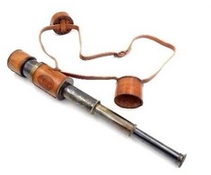Deco Gifts Žalvarinis teleskopas su dirželiu | NC1596