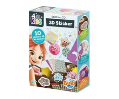 Buki France Kawaii 3D lipdukų gamybos rinkinys – 10 kūrybinių lipdukų