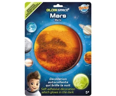 Dėlionė Buki France Tamsoje šviečiantis 3D lipdukas Marsas, 15 cm