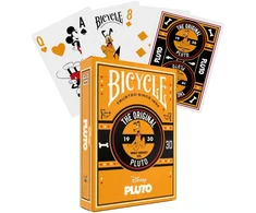 Kortų Žaidimas - Bicycle Disney Classic Pluto 52 Kortos Ir 2 Džokeriai, 63.5 × 88.9 mm, Oranžinė