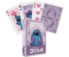Disney Stitch žaidimo kortos Bicycle – kolekcinė kaladė dovanai ir žaidimams