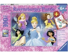 Disney's Charming Princess 100 Piece Puzzle + booklet - RAVENSBURGER dėlionė