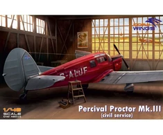 Dora Wings Percival Proctor Mk.III civilinis 1/48 – plastikinis lėktuvo modelis