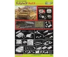 Dragon Pz.Kpfw. IV Ausf.H vėlyvos gamybos, 1/35 vokiečių tanko modelis 6566