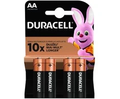 Duracell AA šarminės baterijos 1,5V, 4 vnt. rinkinys