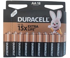Duracell AA šarminės baterijos 18 vnt. ilgalaikė galia
