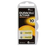 Duracell Activair 10 klausos aparatų baterijos, 60 vnt. (cinko-oro)