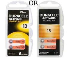 Duracell Activair 13 klausos aparato baterijos, 6 vnt. cinko–oro