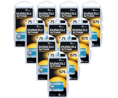 Duracell Activair 675 baterijos klausos aparatams, 60 vnt.