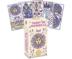 Dusserre Cartomancie Dusserre Tarot de Marseille Pastel taro kaladė, 80 kortų