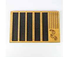 Embroidery Craft Siūlų ričių organizatorius su adatų pagalvėle, 125 skyreliai 45×28 cm