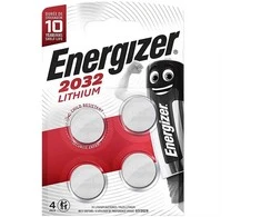 Energizer CR2032 ličio monetinės baterijos 3V, 4 vnt.