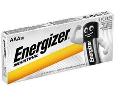 Energizer Industrial AAA šarminės baterijos, 10 vnt.