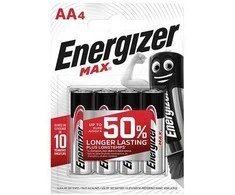 Energizer Max AA ilgai veikiančios šarminės baterijos 4 vnt.