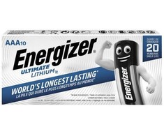 Energizer Ultimate Lithium AAA baterijos ilgai laikančios, 10 vnt