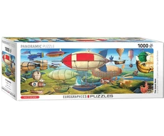 Eurographics 1000 dalių panoraminė dėlionė „Didžiosios lenktynės“ 99×33 cm, premium kokybė