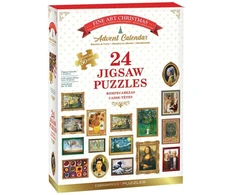 Dėlionė Eurographics Advento dėlionių kalendorius „Garsiausi paveikslai“ – 24×50 det., 1200 vnt.