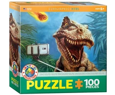 Eurographics Dinozaurų portreto dėlionė 100 detalių vaikams nuo 8 m. – premium kokybė