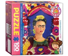 Eurographics Frida Kahlo portreto dėlionė su paukščiais 100 detalių vaikams 5+