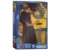Eurographics Gustav Klimt „Muzika“ 1000 detalių dėlionė – klasikinio meno gerbėjams