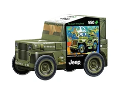 Eurographics Jeep 550 dalių dėlionė metalinėje dėžutėje – karinis džipas 8+