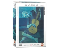 Eurographics Picasso „Senasis gitaristas“ 1000 detalių dėlionė – muziejinė kokybė 12+