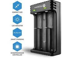 everActive LC-200 išmanus Li-ion baterijų įkroviklis 2x1000mA