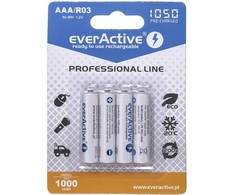 EverActive Pro AAA įkraunamos baterijos 1050mAh, 4 vnt. R3 Ni-MH
