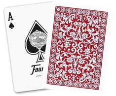 Fournier 505 pokerio kortos (Raudona)