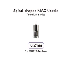 Gaahleri 0,2 mm aerografo antgalis (nozzle) GHPM Mobius modeliui