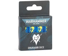 Games Workshop Warhammer 40,000 Drukhari stalo žaidimų kauliukų rinkinys, 16 vnt.