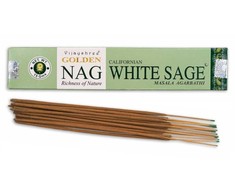 Smilkalai - Golden Nag Californian Baltas Sage Smilkalai Vijayshree, 15 Rankomis Ruoštų Lazdelių