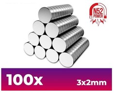 Green Stuff World Žalias Stuff World Žalias Stuff World neodimio magnetai N52 3x2 / 5x2 mm, 100 vnt.