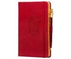 Insight Editions Užrašų Knygelė - Harry Potter Gryffindor Classic Vegan Leather 184 Liniuotų Puslapių su Rašikliu