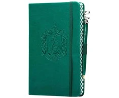 Insight Editions Knygutė - Slytherin Klasikinis Veganiškas Odinis Užrašų Bloknotas su 184 Puslapiais ir Rašikliu