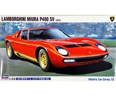 Hasegawa Lamborghini Miura P400 SV 1/24 plastikinis surenkamas modelis