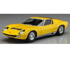 Hasegawa Lamborghini Miura P400 SV 1/24 plastikinis modelis, geltonas