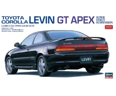Hasegawa Toyota Corolla Levin GT Apex Super Strut 1/24 surinkimo modelis