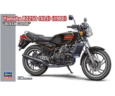 Hasegawa Yamaha RZ250 1980 juodas 1:12 surenkamas motociklo modelis
