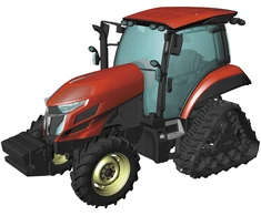 Hasegawa Yanmar traktorius YT5113 Delta Crawler 1/35 plastikinis modelis 66104