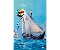 Heller Caravelė „Nina“ surenkamo laivo modelio dovanų rinkinys su dažais ir klijais 1/75