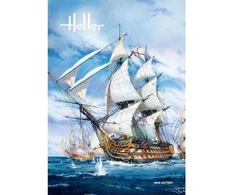 Heller HMS Victory 1:100 plastikinių detalių surenkamas laivo rinkinys