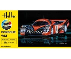 Heller Porsche 962 1/43 plastikinis modelio dovanų rinkinys