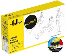 Heller Prancūzijos žandarmerijos pareigūnų plastikinis modelis 1/24 rinkinys
