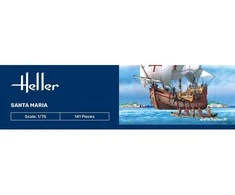 Heller Santa Maria laivo modelio dovanų komplektas 1/75 su dažais ir klijais