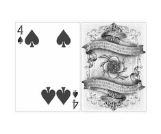 Hobilt Bicycle Arcane Gaff Baltas Ellusionist kortos