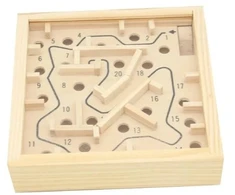 Hobilt Medinis kišeninis labirintas su rutuliuku 12x12 cm