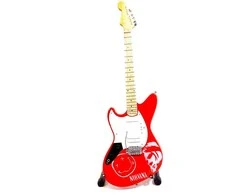 Hobilt Mini gitara Nirvana / Kurt Cobain – rankų darbo, mahagonas, kolekcinė